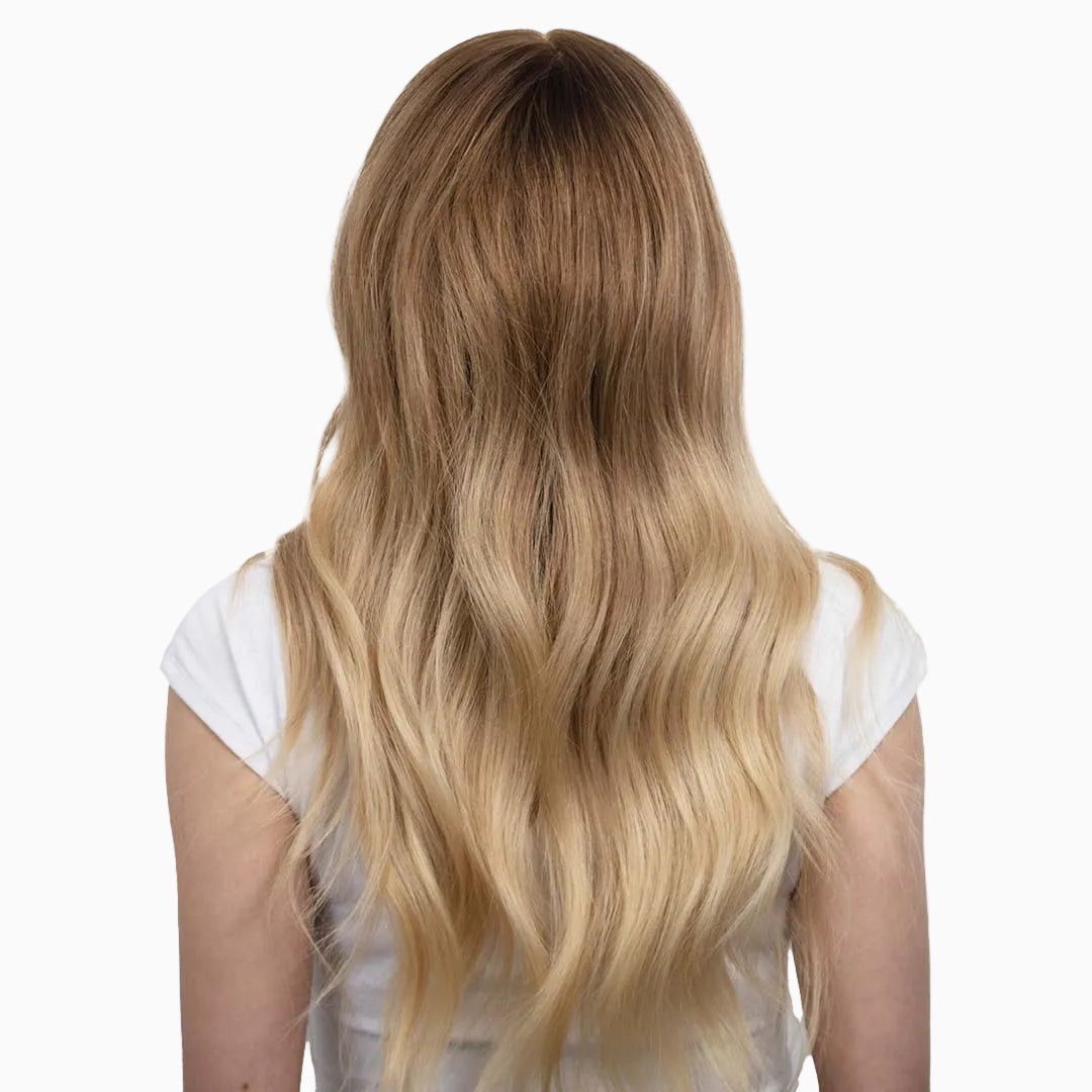 Synnie | Echthaarperücke | Mittelblond Golden Balayage | Extraliebe