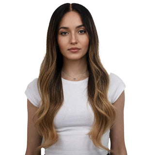 Lya Dunkelbraun Honig Balayage