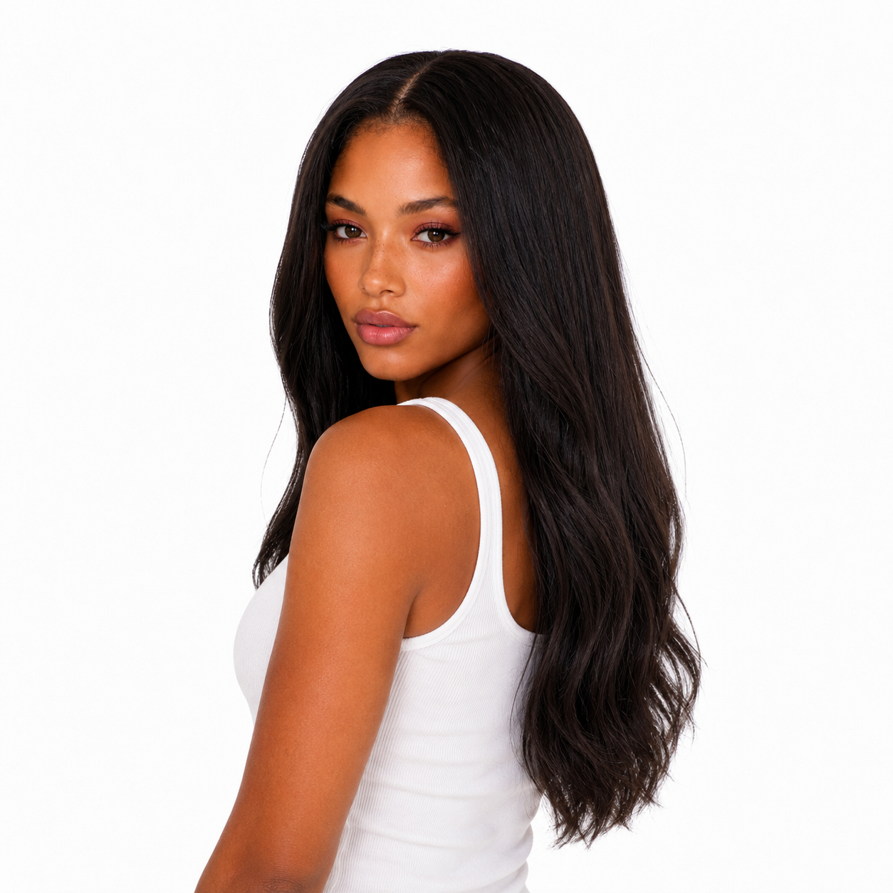 Classique Rich Brown , cheveux réels , cheveux brun , Extraliebe
