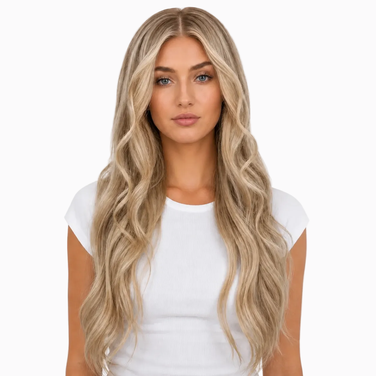 Amy | Echthaarperücke | Beachblonde Balayage | Extraliebe