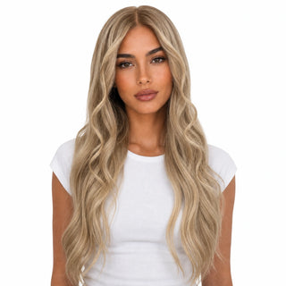 Amy | Echthaarperücke | Beachblonde Balayage | Extraliebe