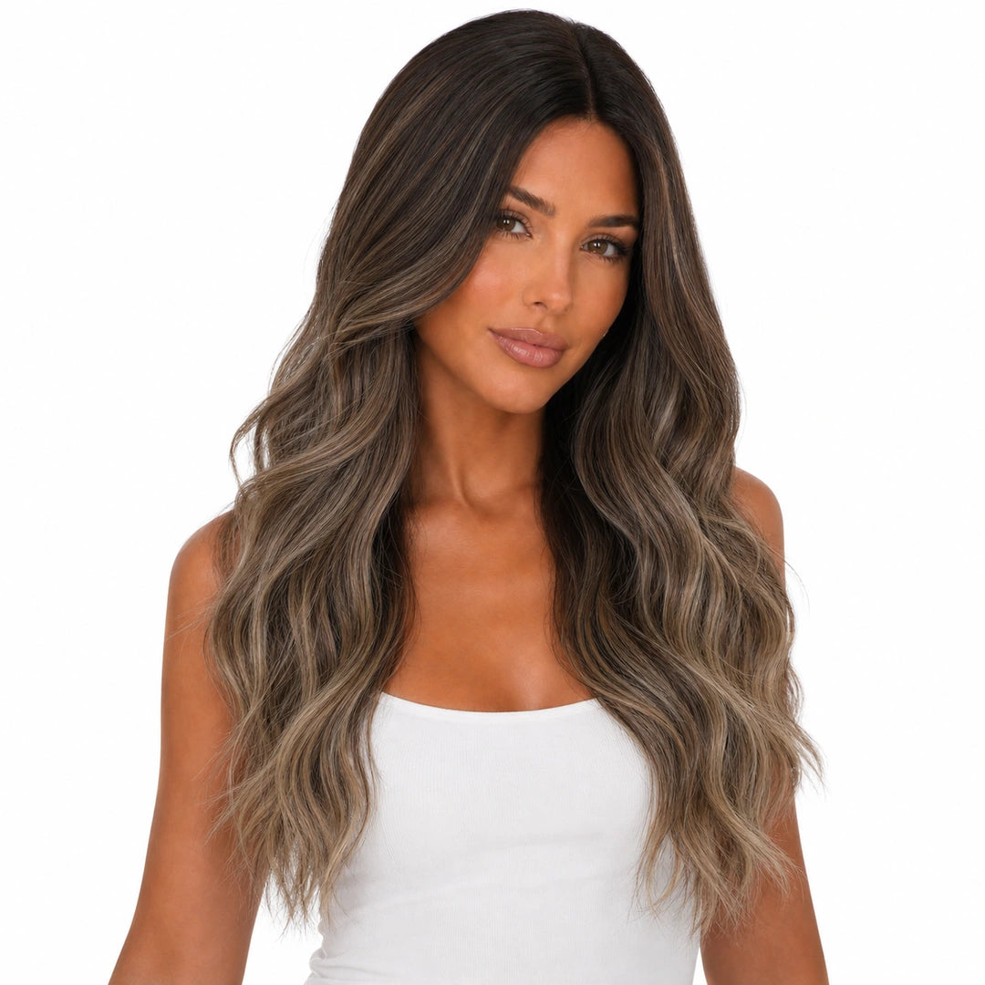Lovely | Echthaarperücke | Schoko Caramel Balayage | Extraliebe