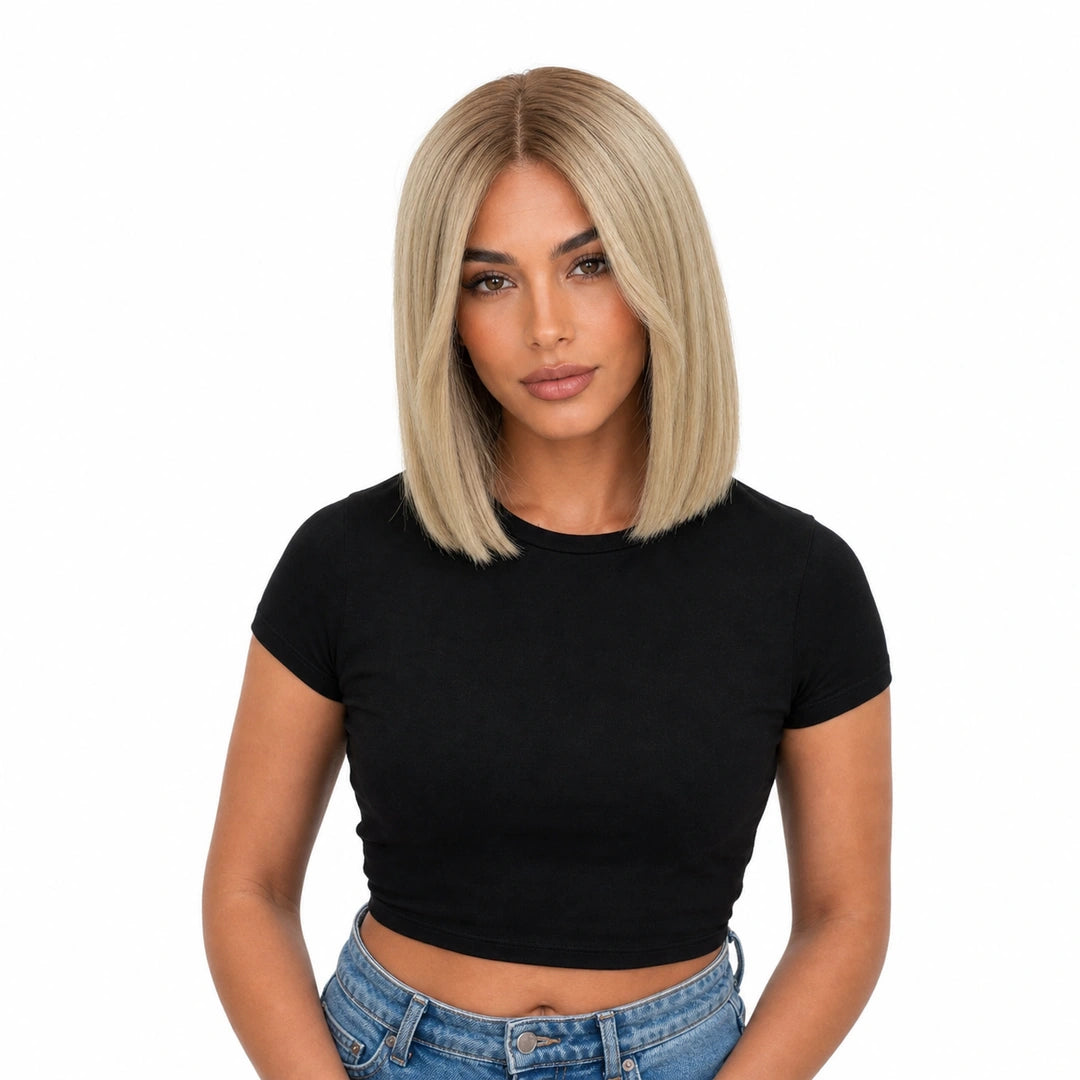 Bob Nika | Echthaarperücke | Champagner Blond | Extraliebe