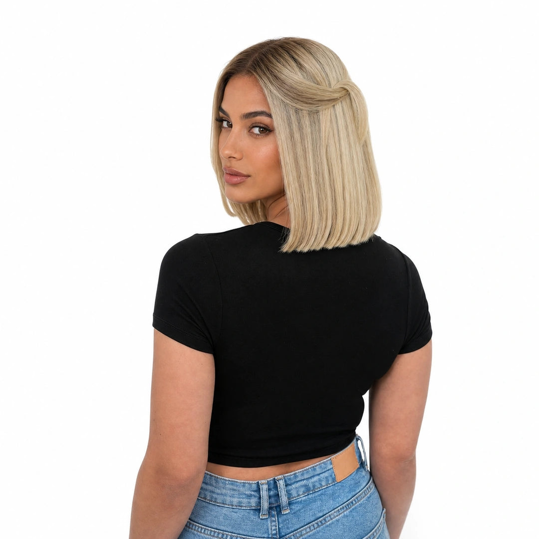 Bob Nika | Echthaarperücke | Champagner Blond | Extraliebe