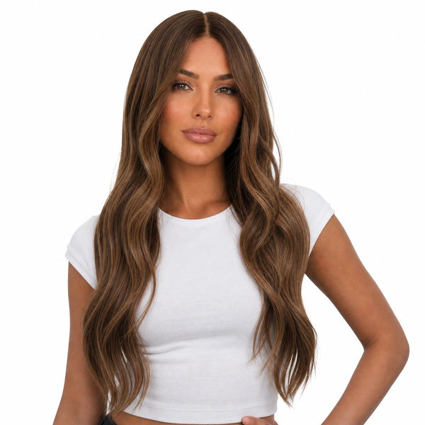Paris | Echthaarperücke | Braun Natur Balayage | Extraliebe