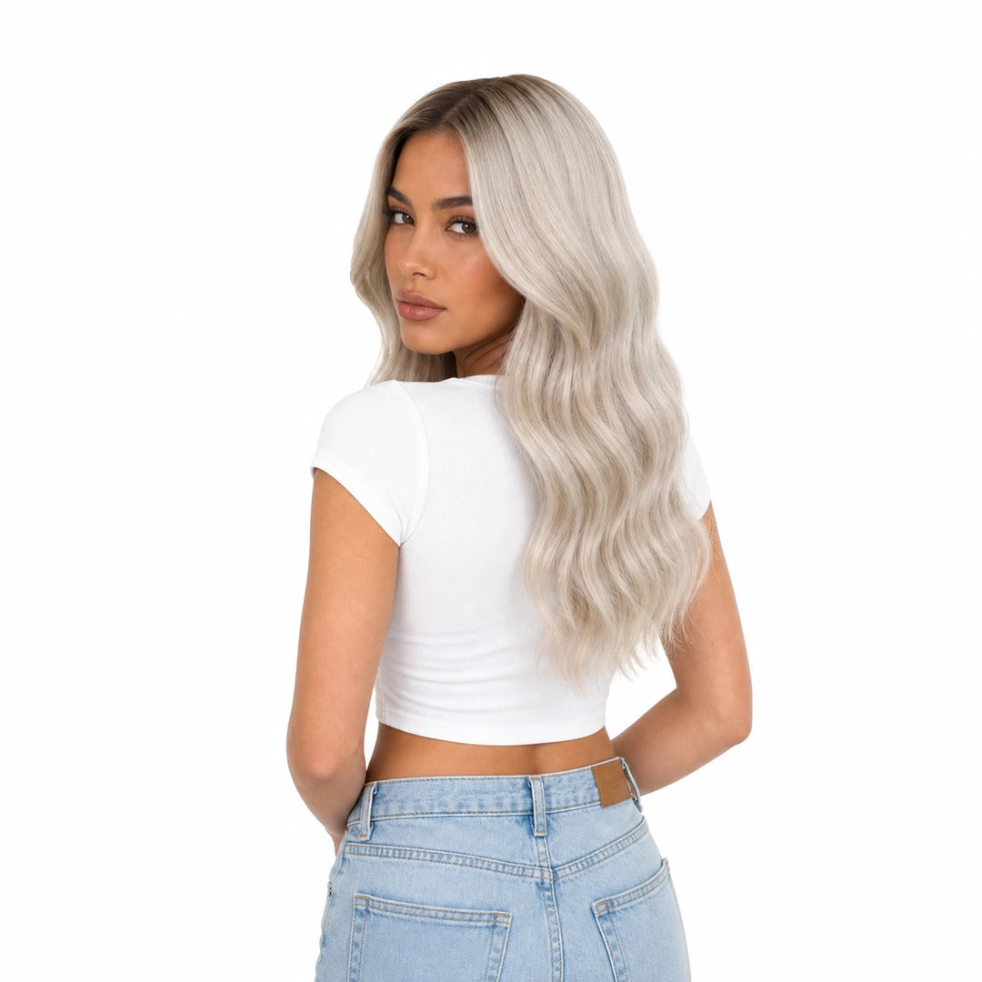 Sinna | Echthaarperücke | Silberblond | Extraliebe