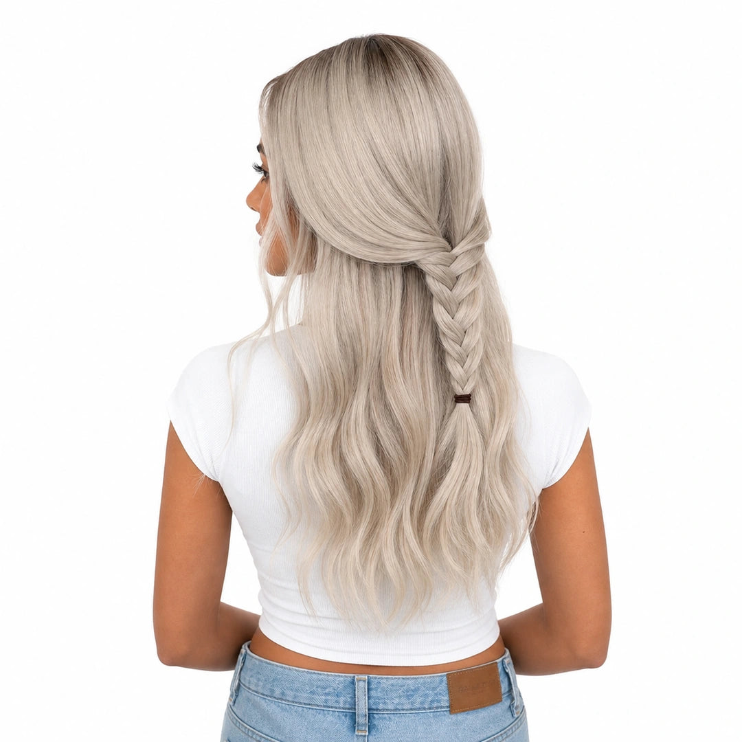 Sinna | Echthaarperücke | Silberblond | Extraliebe