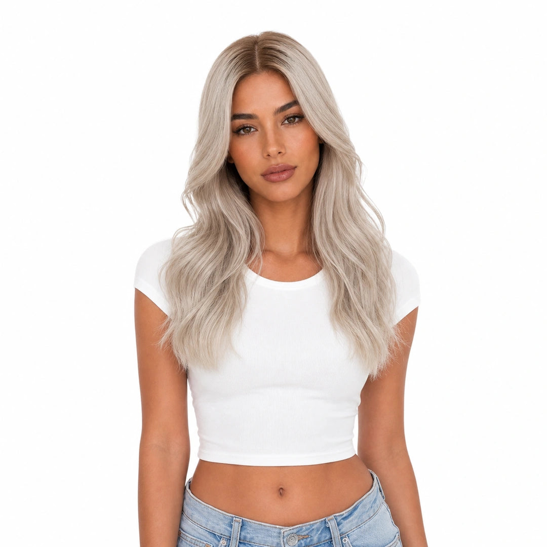 Sinna | Echthaarperücke | Silberblond | Extraliebe