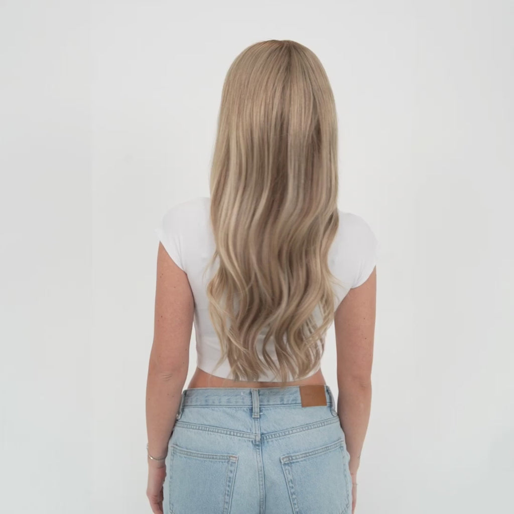 Savannah Mittelblond Ash Balayage
